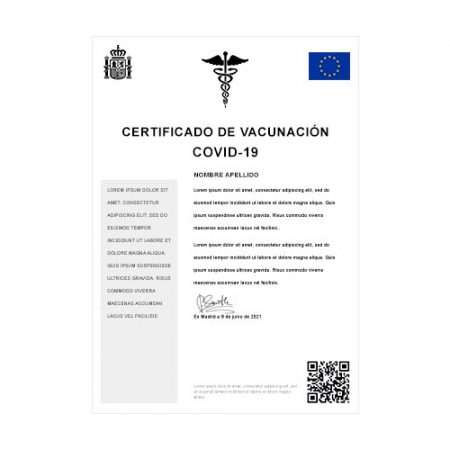 Certificado de vacunación COVID-19