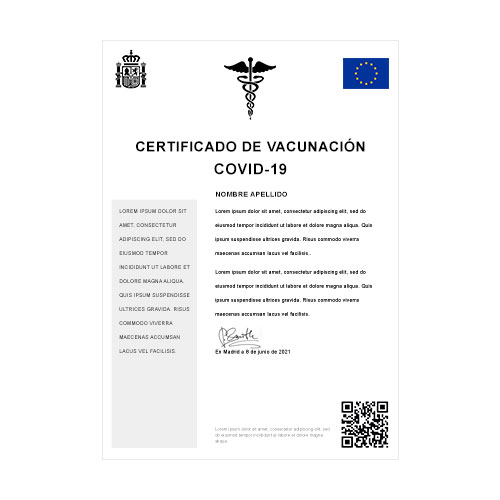 Certificado de vacunación COVID-19